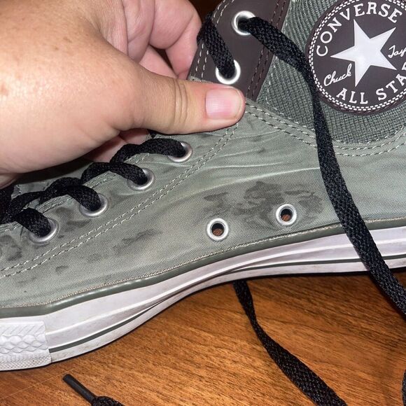 Converse All star stretch MA-1 zip shoe unisex Airmen Green sz. 9 men - Picture 3 of 5